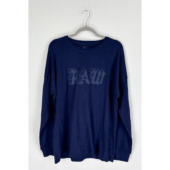 RawGear Long Sleeve Logo T Shirt Mens Size Medium Blue New Tee Activewear #405 - Picture 1 of 7